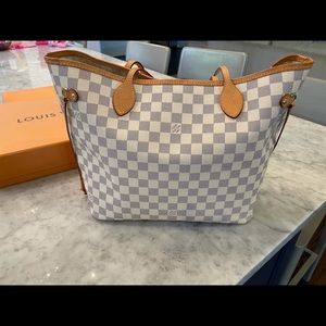 Authentic Louis Vuitton Damier Azur Neverfull MM